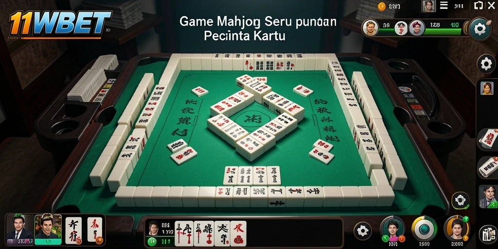 Tampilan utama gameplay Mahjong 11WBET dengan grafis menarik.