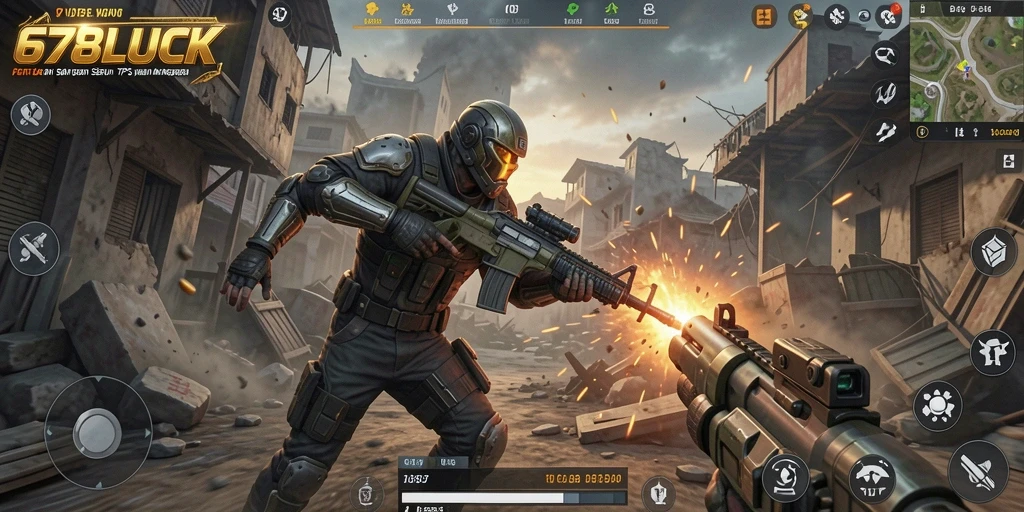 Screenshot gameplay 678LUCK menunjukkan aksi tempur mendebarkan.