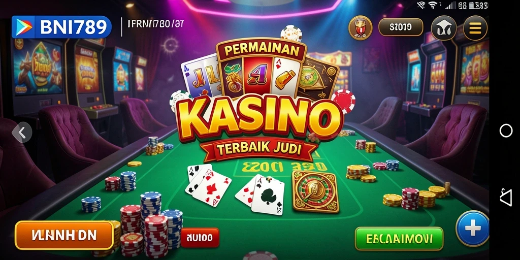 Tampilan menarik dari gameplay Kasino di BNI789.