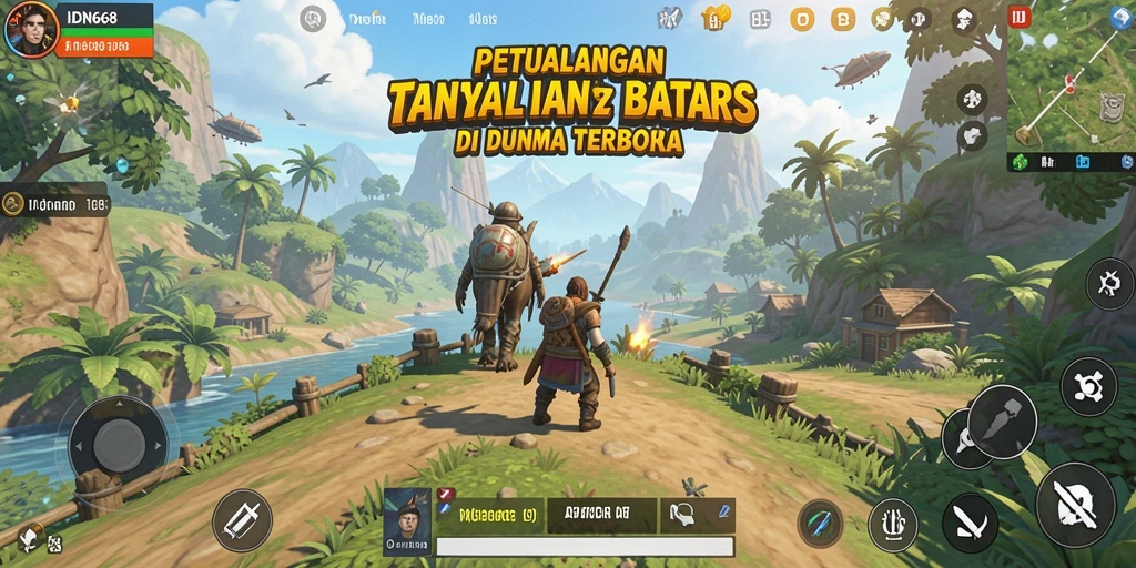 Tangkapan layar IDN668 menunjukkan pemandangan menakjubkan dalam gameplay Open World.