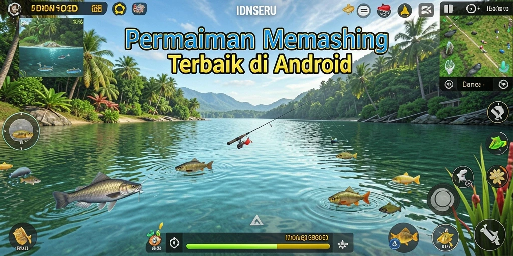 Tangkapan ikan seru dalam permainan IDNSERU.