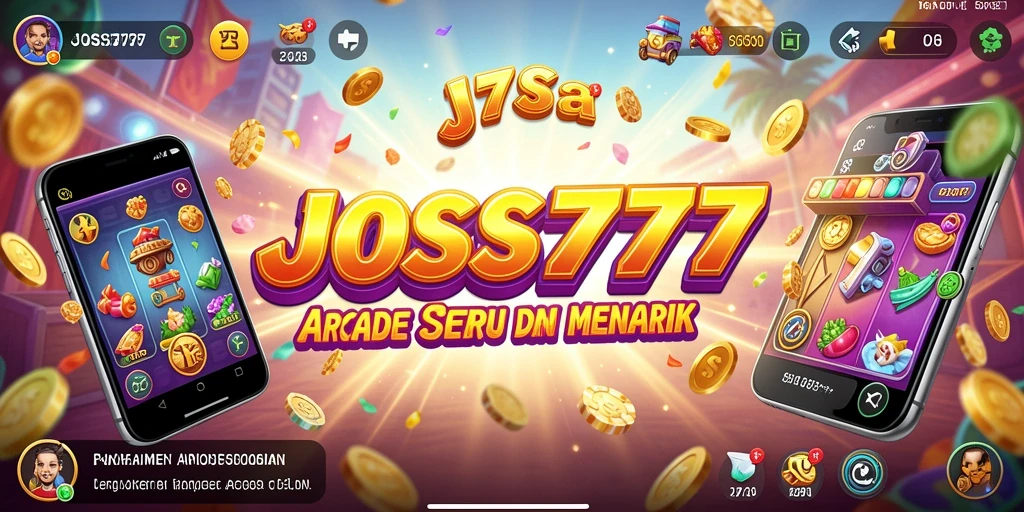 Tampilan layar utama JOSS777 dengan aksi gameplay seru dan mendebarkan.