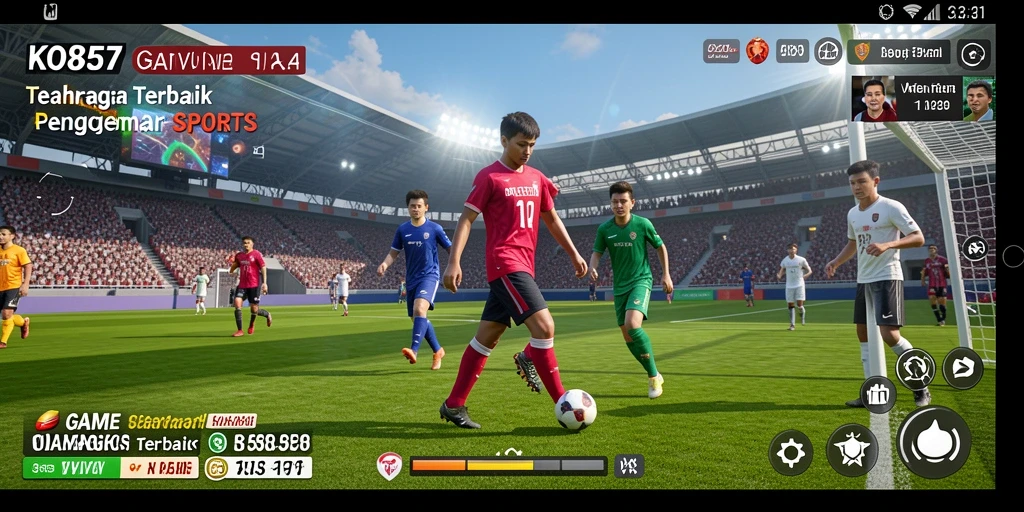 Tampilan gameplay seru dari KO857 yang penuh aksi olahraga.