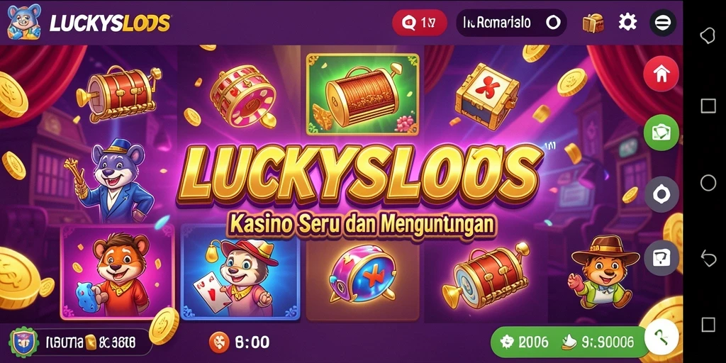 Tampilan gameplay seru dari LUCKYSLOTS dengan tema menarik.