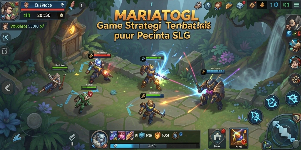 Screenshot utama MARIATOGL menunjukkan aksi strategi yang mendebarkan.