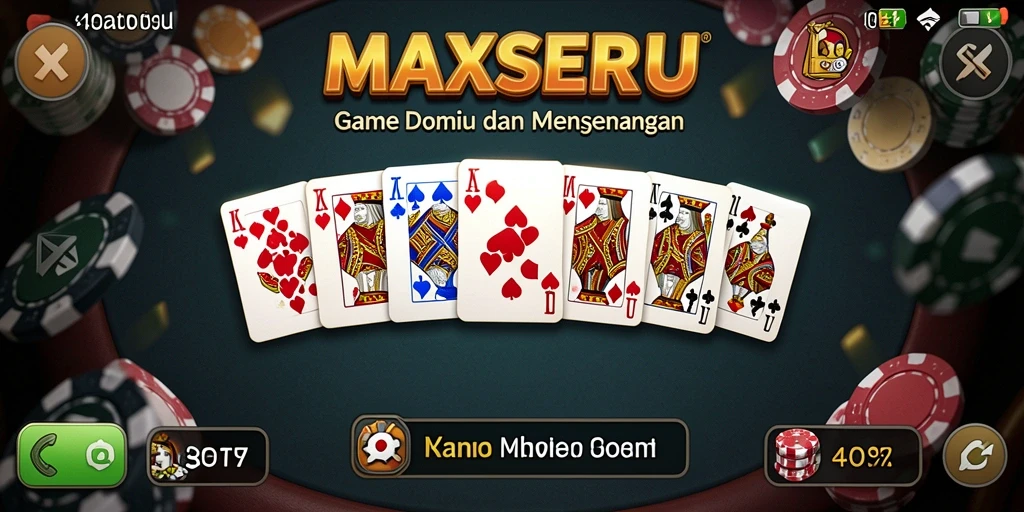Tampilan gameplay seru di MAXSERU yang penuh tantangan.