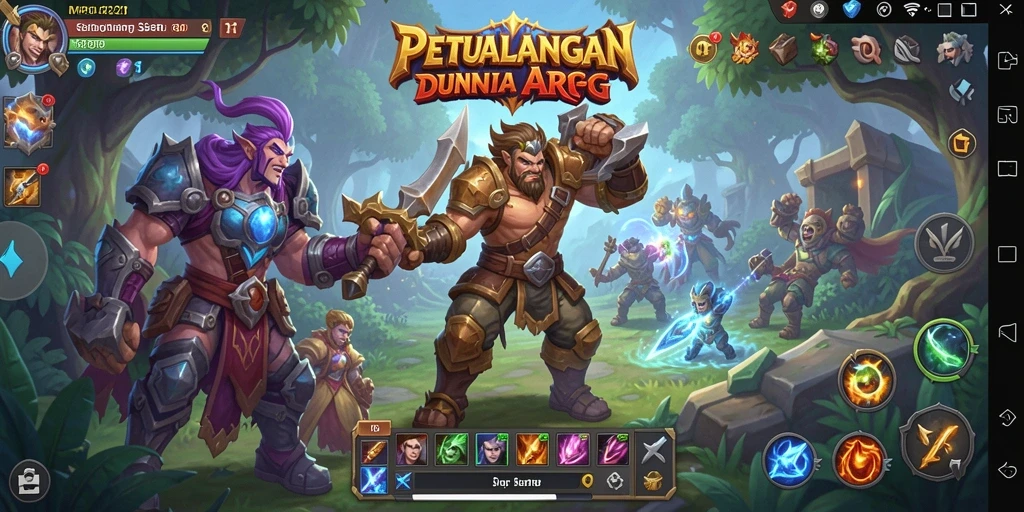 Tampilan gameplay MPO1221 dengan pertarungan seru dan karakter dinamis.