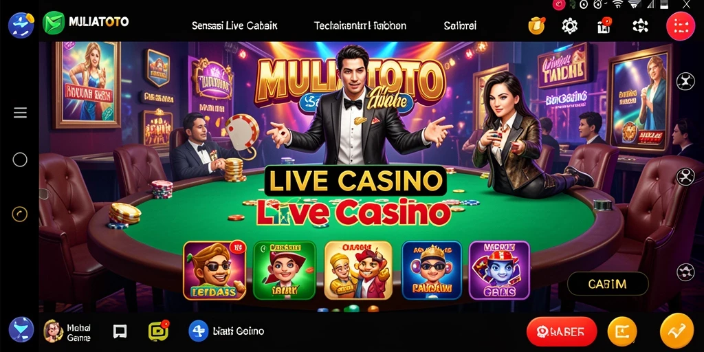 Tampilan gameplay menarik dari game Live Casino MULIATOTO.