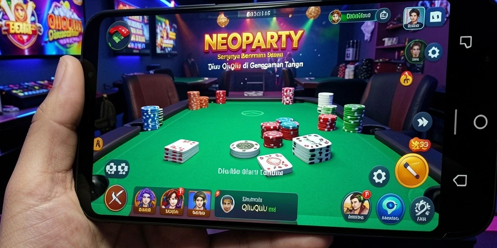Screenshot gameplay QiuQiu yang mendebarkan di NEOPARTY.