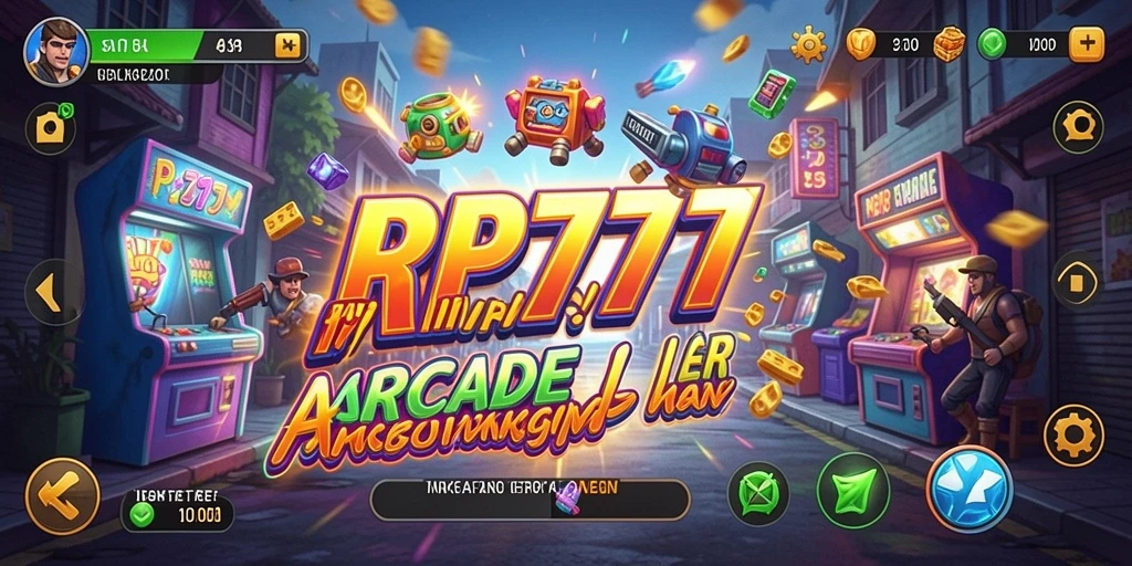 Tangkapan layar RP777 menampilkan gameplay Arcade yang seru dan menarik.