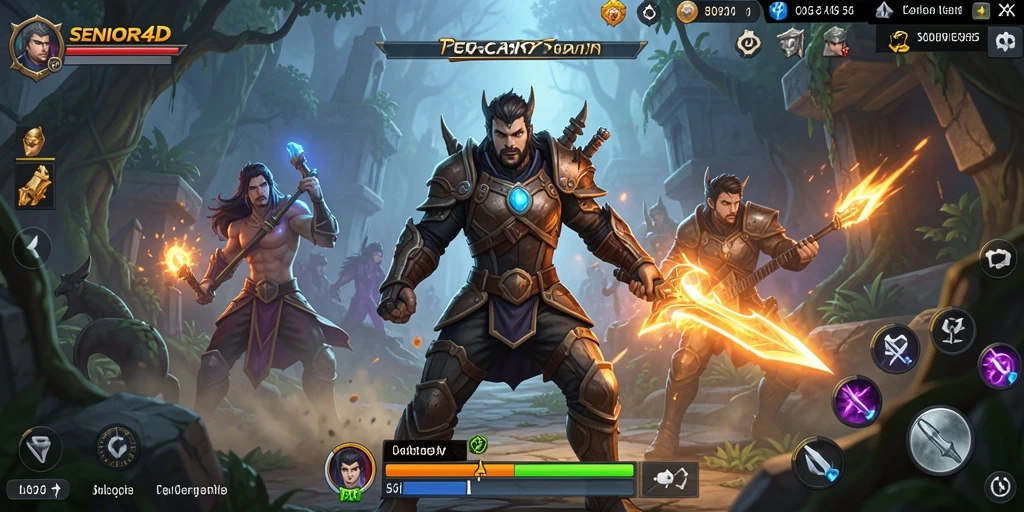 Tampilan gameplay seru dan petualangan di dunia fantasi SENIOR4D.