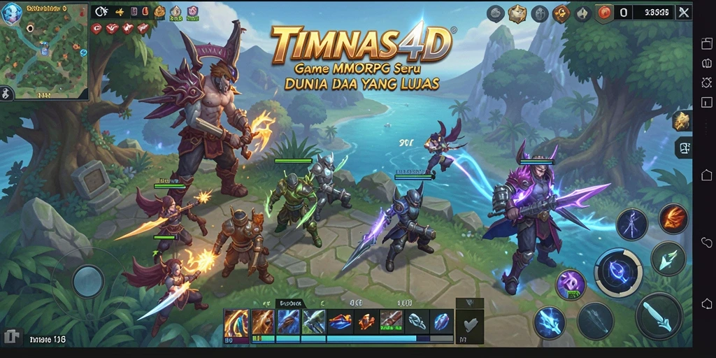 Tampilan seru dari gameplay TIMNAS4D yang menampilkan pertarungan antarpemain.