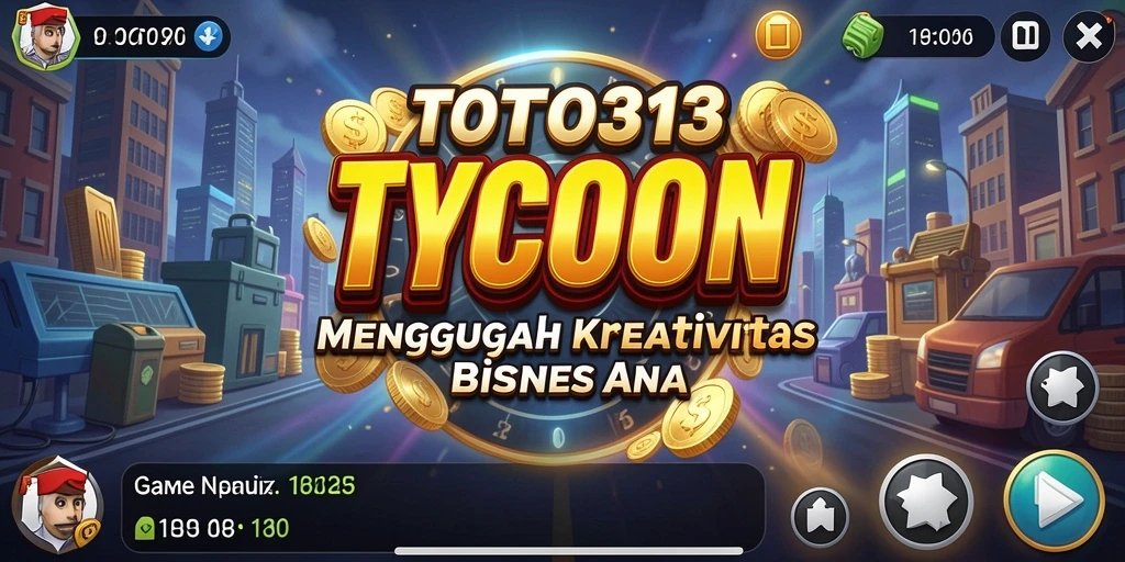 Screenshot utama TOTO313 menunjukkan gameplay mendebarkan dalam mengelola bisnis.